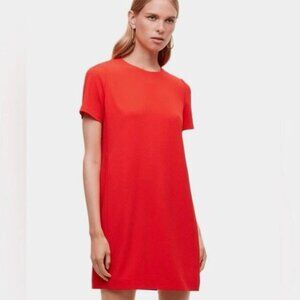 BABATON Red Short Sleeve Shift Dress | Size 2